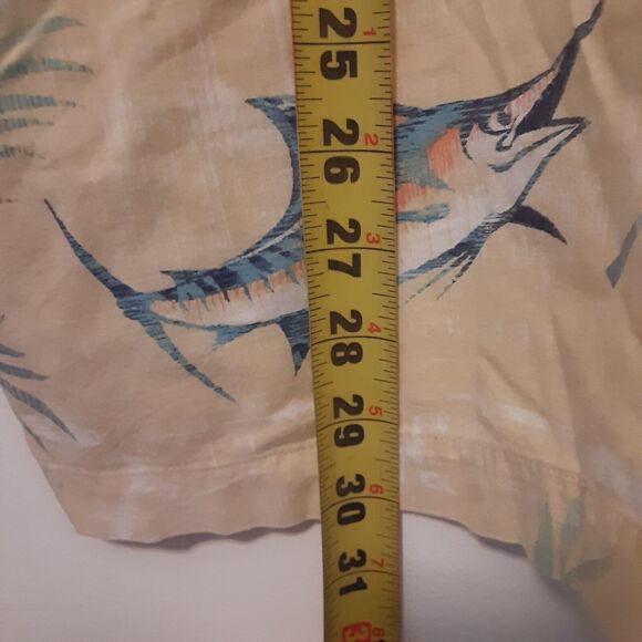 Reel Legends Adult Mens L Vented Floral Fish Print Short Sleeve Shirt Outdoor - Picture 9 of 9